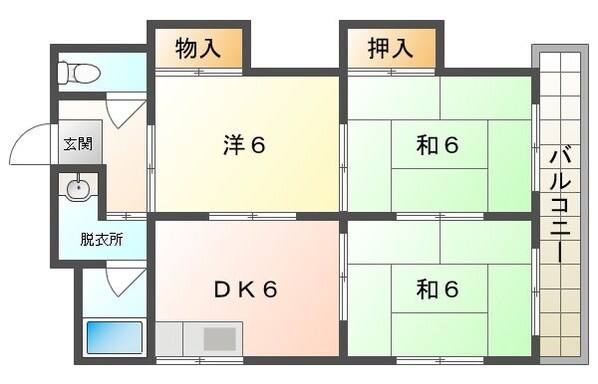 ローズハイツの物件間取画像